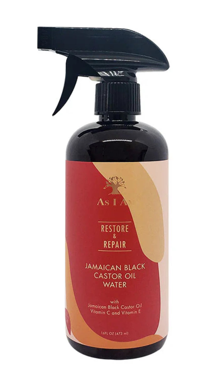 As I am black castor oil water