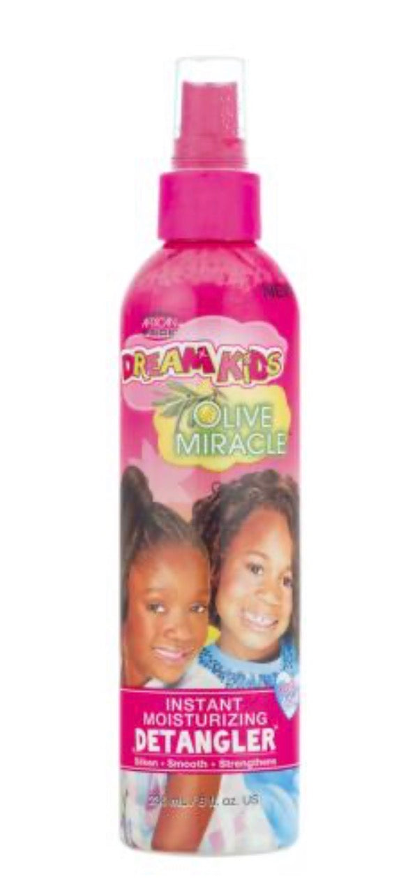 African Pride Dream Kids Olive Miracle Instant Moisturizing Detangler Spray 8oz/ 236ml