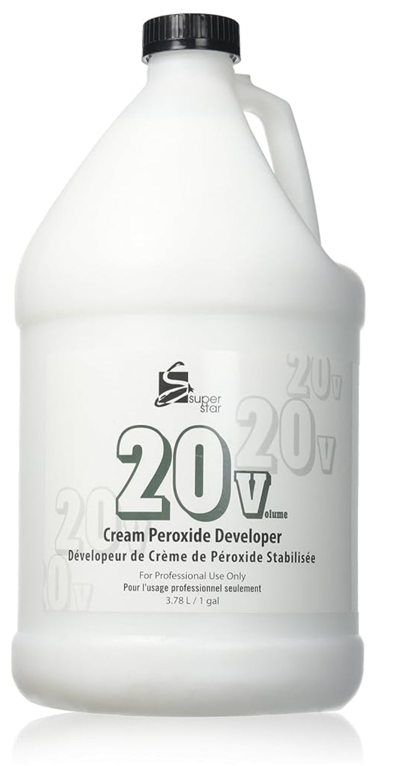 Super Star Stabilized Cream Peroxide Developer, 20v , 3.8 L / 1 Gallon (1-Count)
