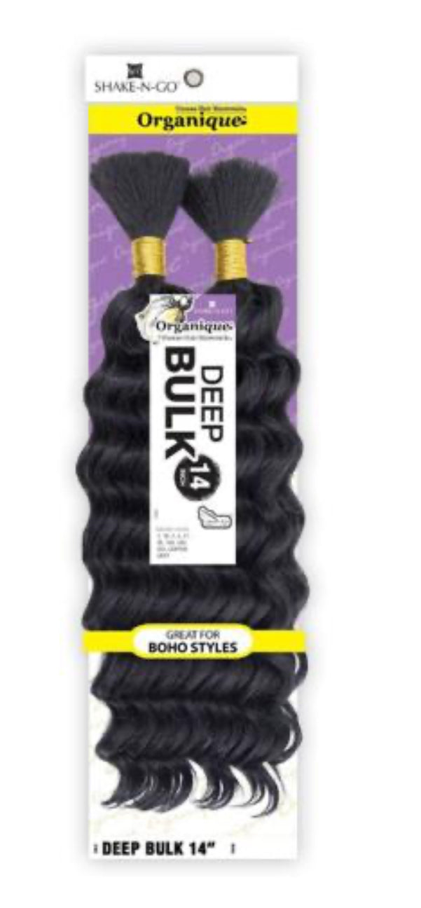 Shake-N-Go Human Hair Blend Braids Organique Deep Bulk 14"