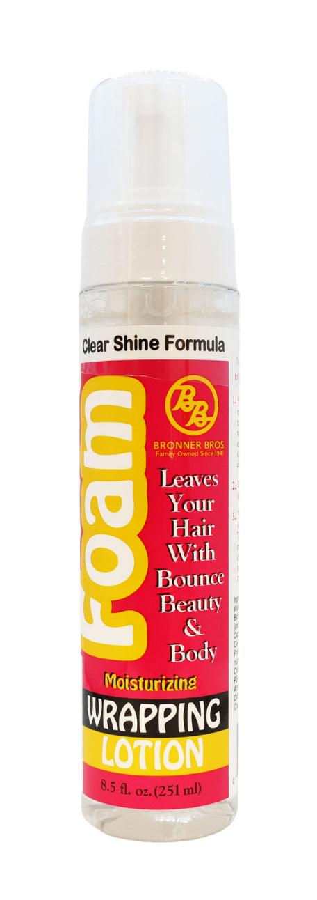 Bronner Brothers Foam Moisturizing Wrapping Lotion 8.5 Oz.