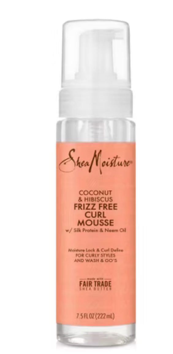 SheaMoisture Coconut and Hibiscus Frizz-Free Curl Mousse - 7.5 fl oz
