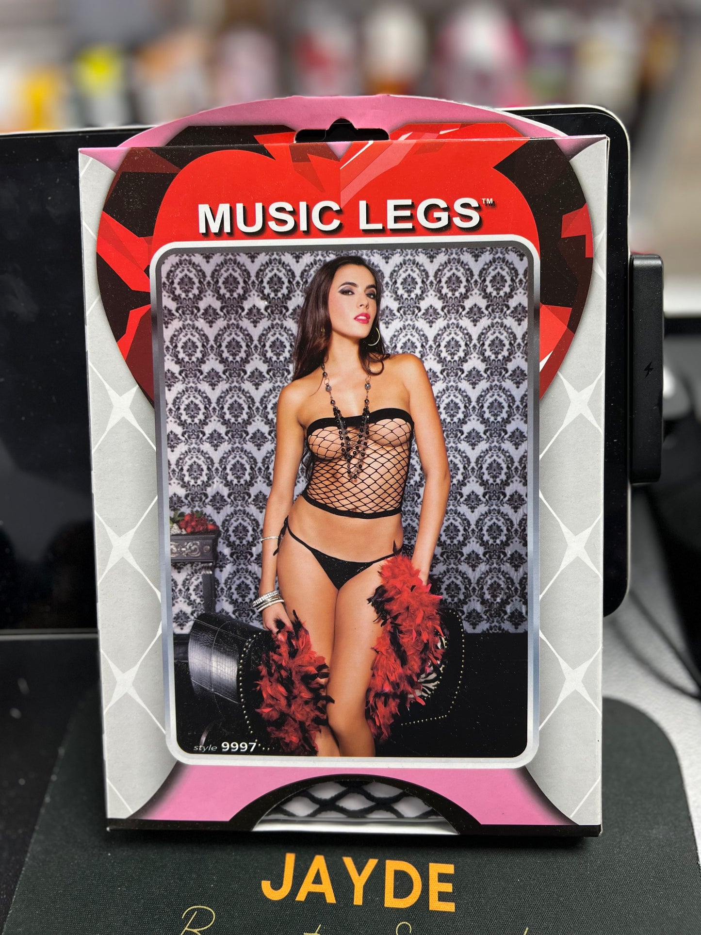 SKY CAMI-FENCE NET TUBE TOP WITH THONG