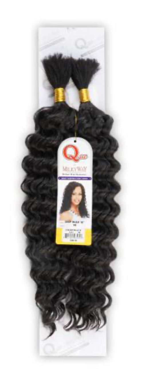 Human Hair Master Mix Braids Milky Way Que Deep Bulk 22” #4