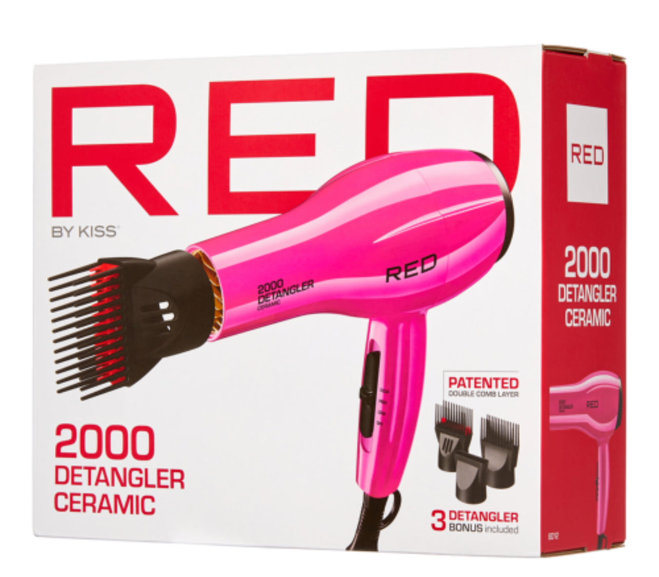 Red 2000 Ceramic Detangle Dryer