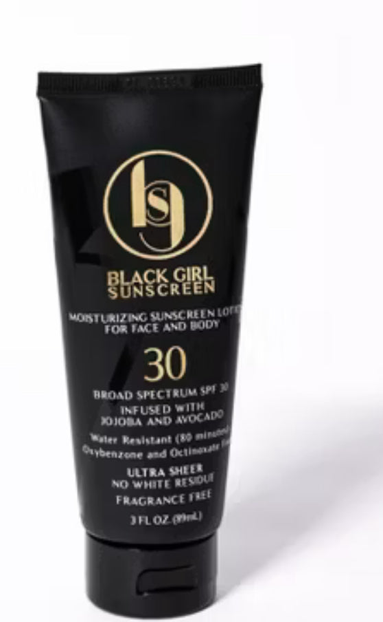 Black girl sunscreen
