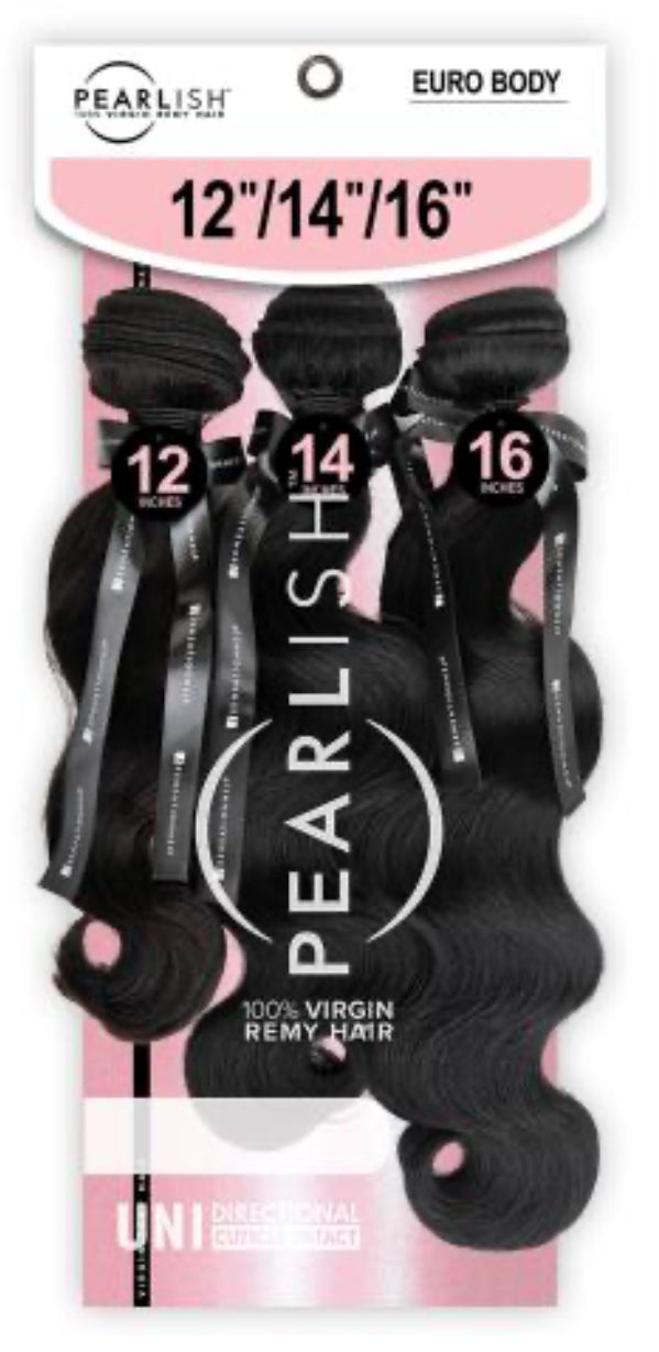 Sensationnel Virgin Remy Human Hair Weave Pearlish 3X Multi Bundles Euro Body 16”18”20”