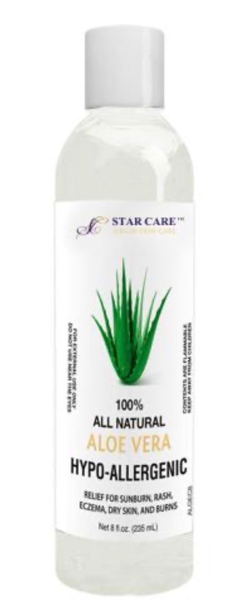 Star Care 100% All Natural Aloe Vera Hypo-Allergenic 8oz