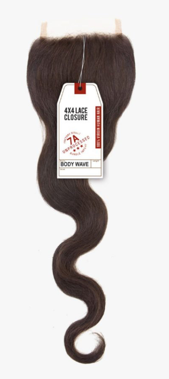 18” body wave closure -natural color