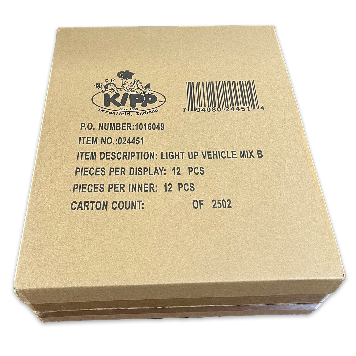 LIGHT UP VEHICLES TOY FRICTION POWER CARS- 12/DISPLAY