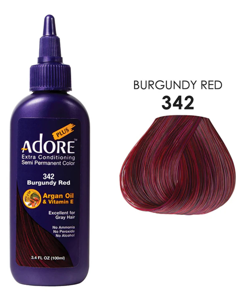 ADORE PLUS COLOR # 342 - BURGUNDY RED