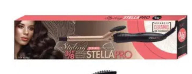 STELLA PRO PROFESSIONAL CERAMIC SPRING GRIP CURLING IRON 1/2”