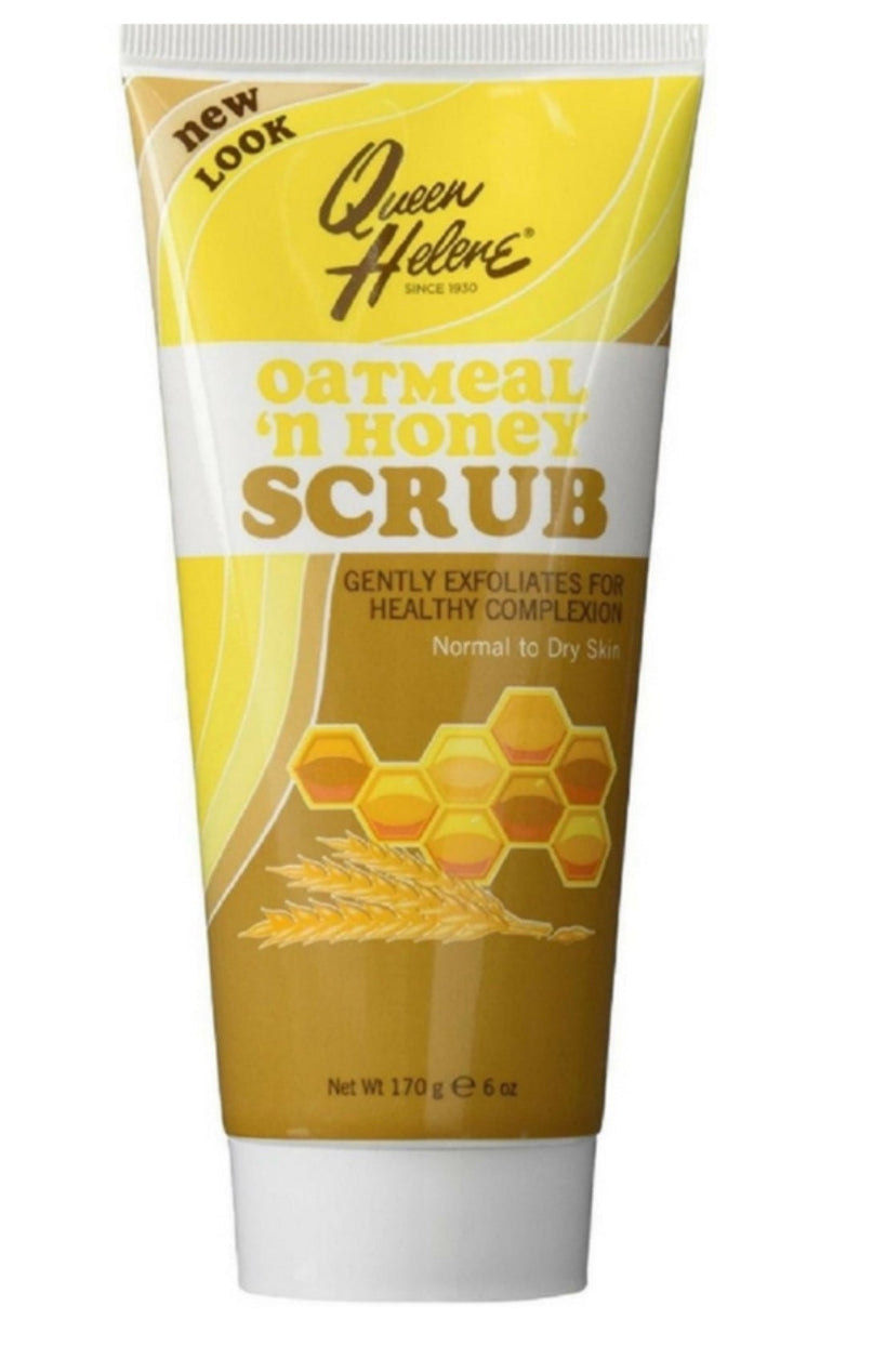 QUEEN HELENE Gentle Natural Facial Scrub, Oatmeal 'n Honey 6 oz