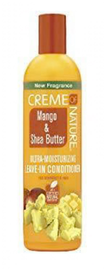 CREME OF NATURE MANGO & SHEA BUTTER ULTRA-MOISTURIZING LEAVE-IN conditioner