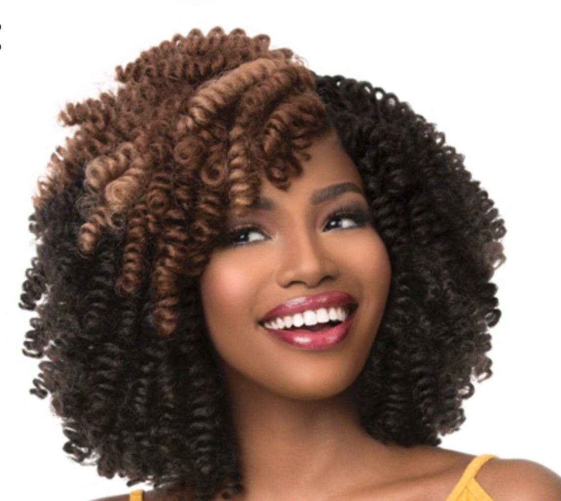 Sensationnel Synthetic Hair Crochet Braids Curlfinity Pre Looped Grey Rod