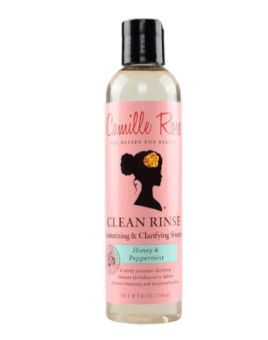 Camille Rose Clean Rinse Honey & Peppermint Moisturising & Clarifying Shampoo 8oz