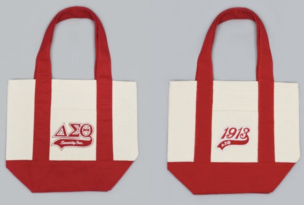FASHION SORORITY CANVAS SMALL TOTE BAG