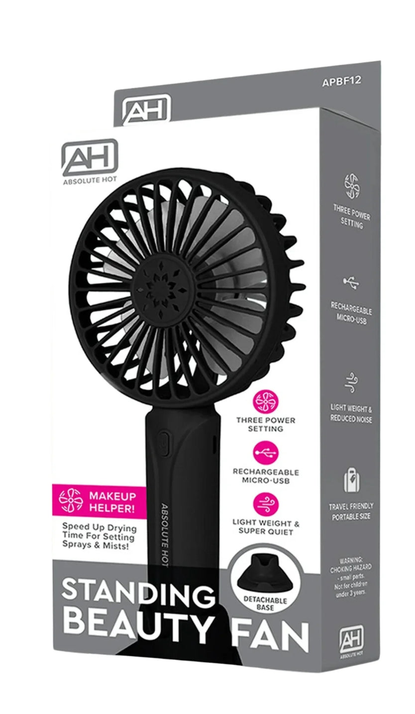 Standing beauty fan