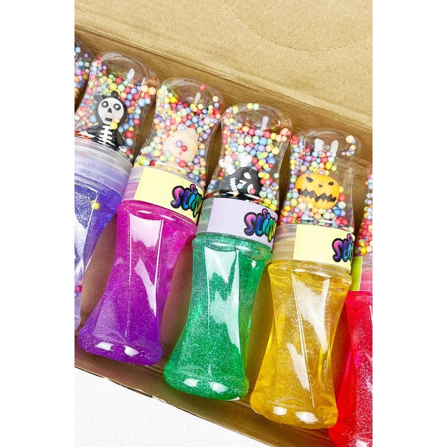 6-Pc Halloween Theme Squishes with Glitter Slime Toy