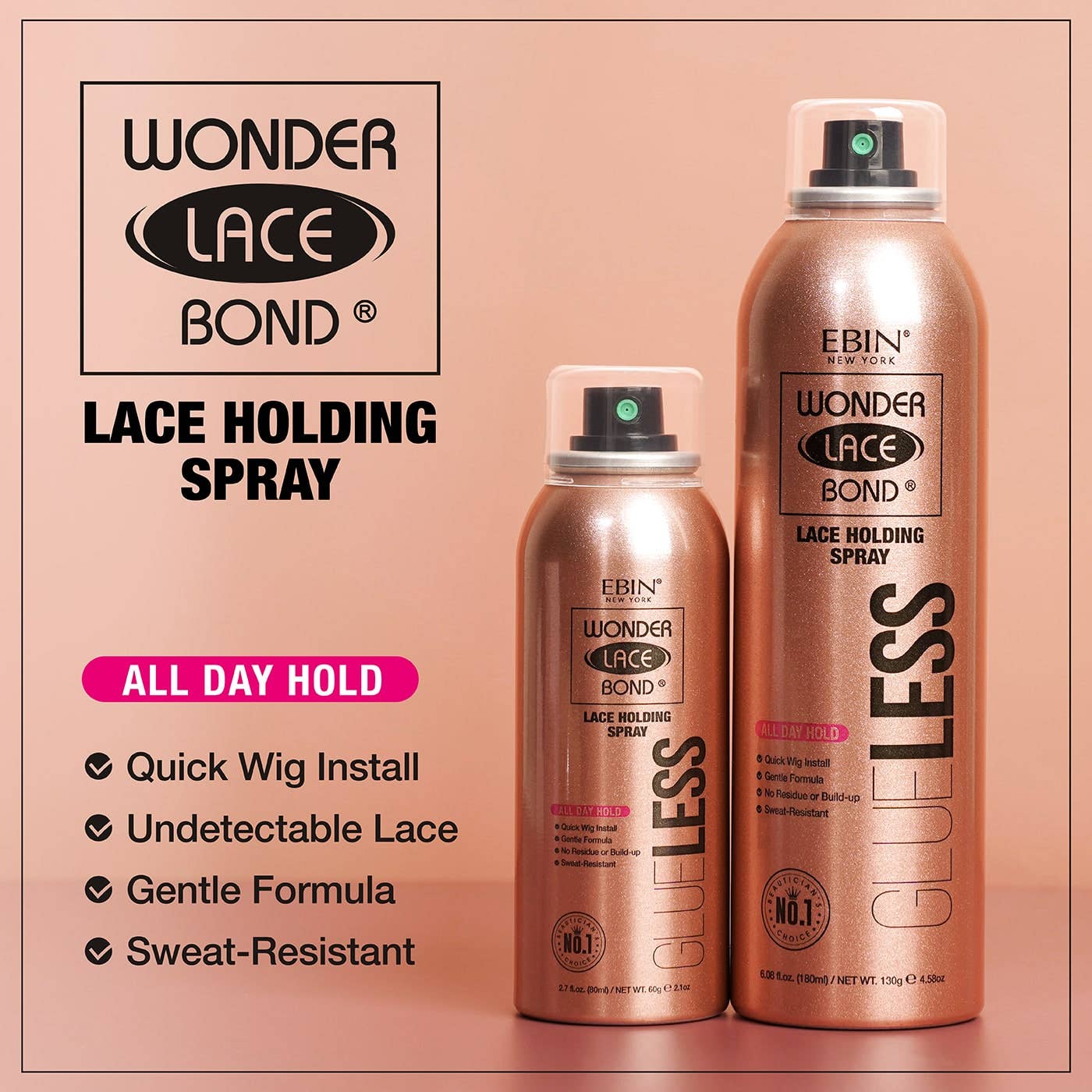 Wonder Lace Bond GLUELESS - Lace Holding Spray