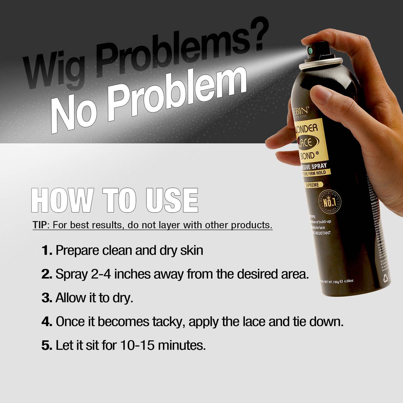 Wonder Lace Bond Wig Adhesive Spray - Supreme