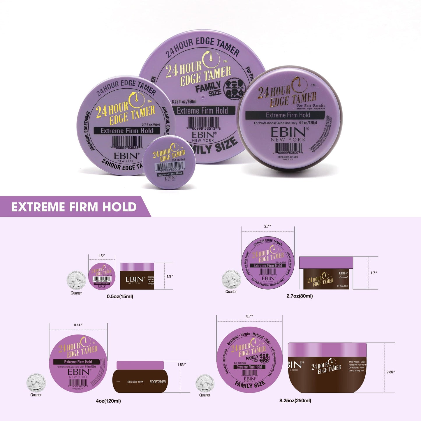 24 Hour Edge Tamer - Extreme Firm Hold 6.09oz/ 180ml