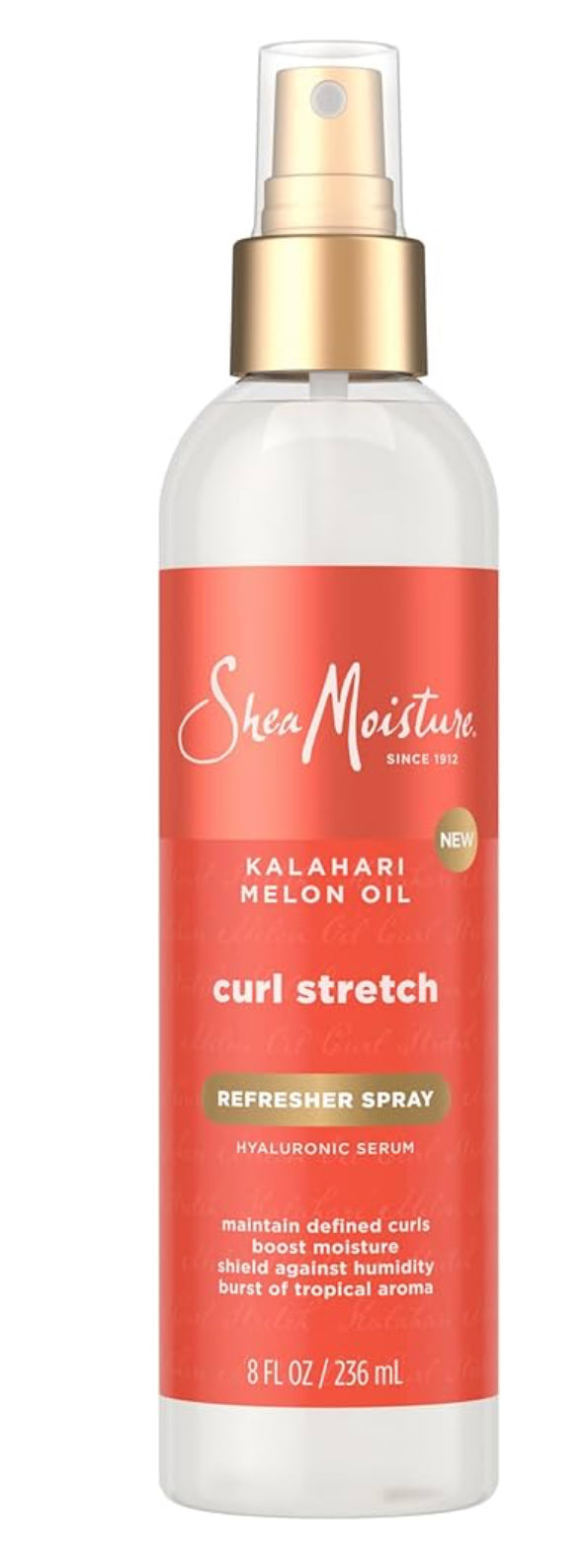 SheaMoisture Curl Stretch Refresher Spray Kalahari Melon Oil and Marula Oil Between Wash Style Stretcher Boosts Hydration, Fights Humidity and Frizz with Hyaluronic Serum 8 Fl Oz