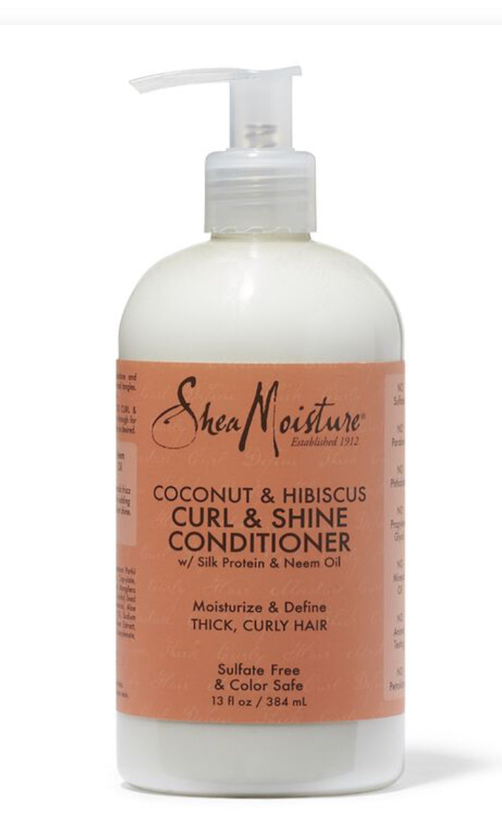 SheaMoisture Coconut & Hibiscus Curl & Shine Conditioner For Thick Curly Hair