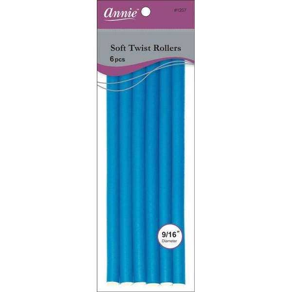 Annie Soft Twist Rollers 9/16" XL Blue (6pcs)