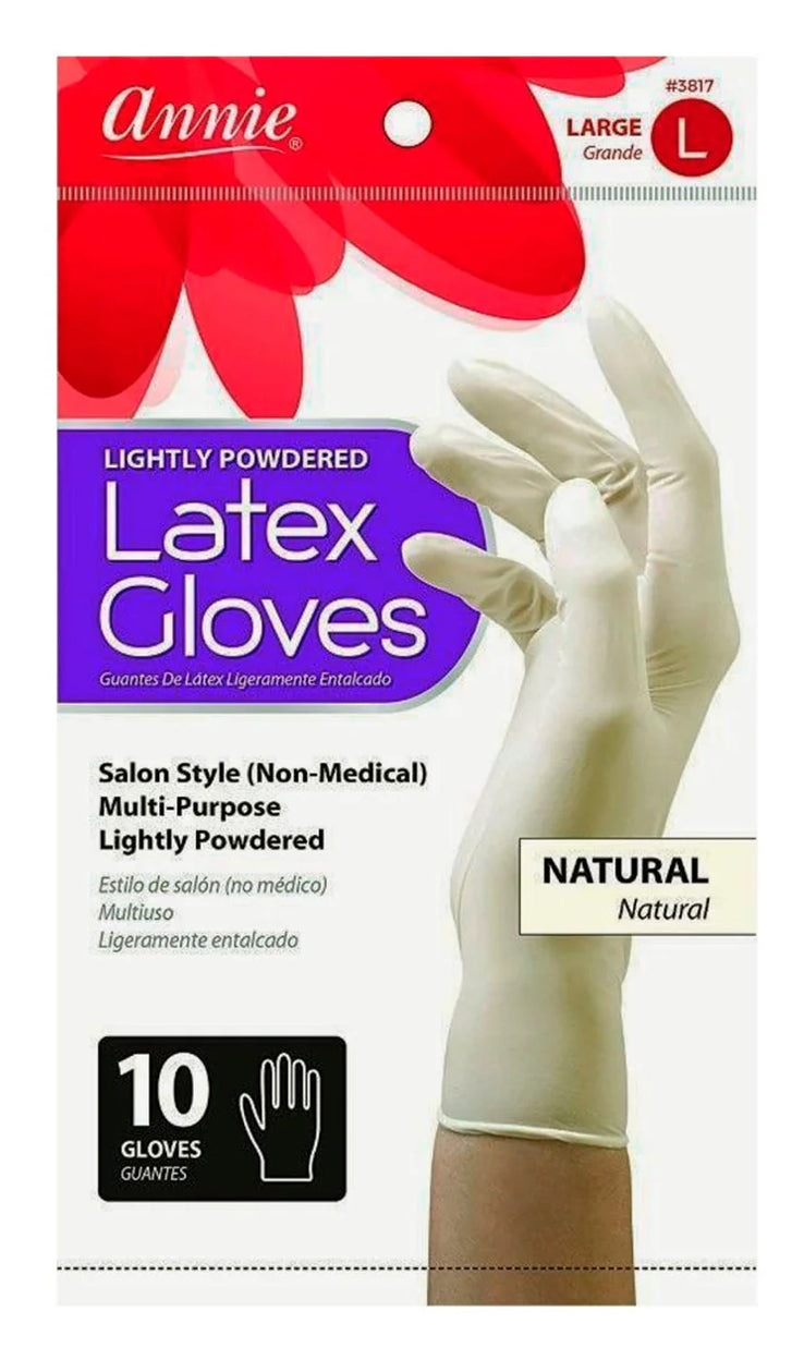 10 pack latex gloves -Large
