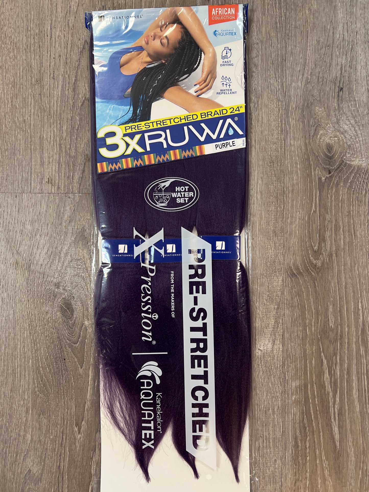 Ruwa 24” pre stretch purple