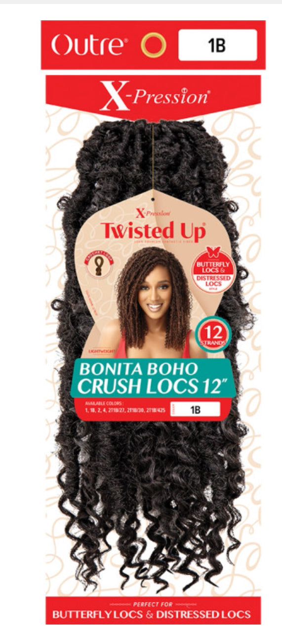 Xpression twisted up Bonita crush locs 12” #1b