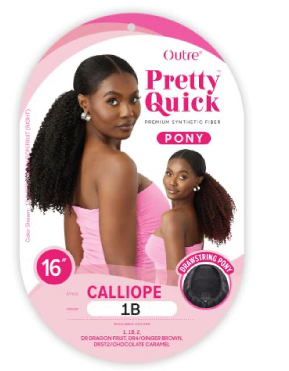 Outre Drawstring Ponytail Pretty Quick Pony Calliope