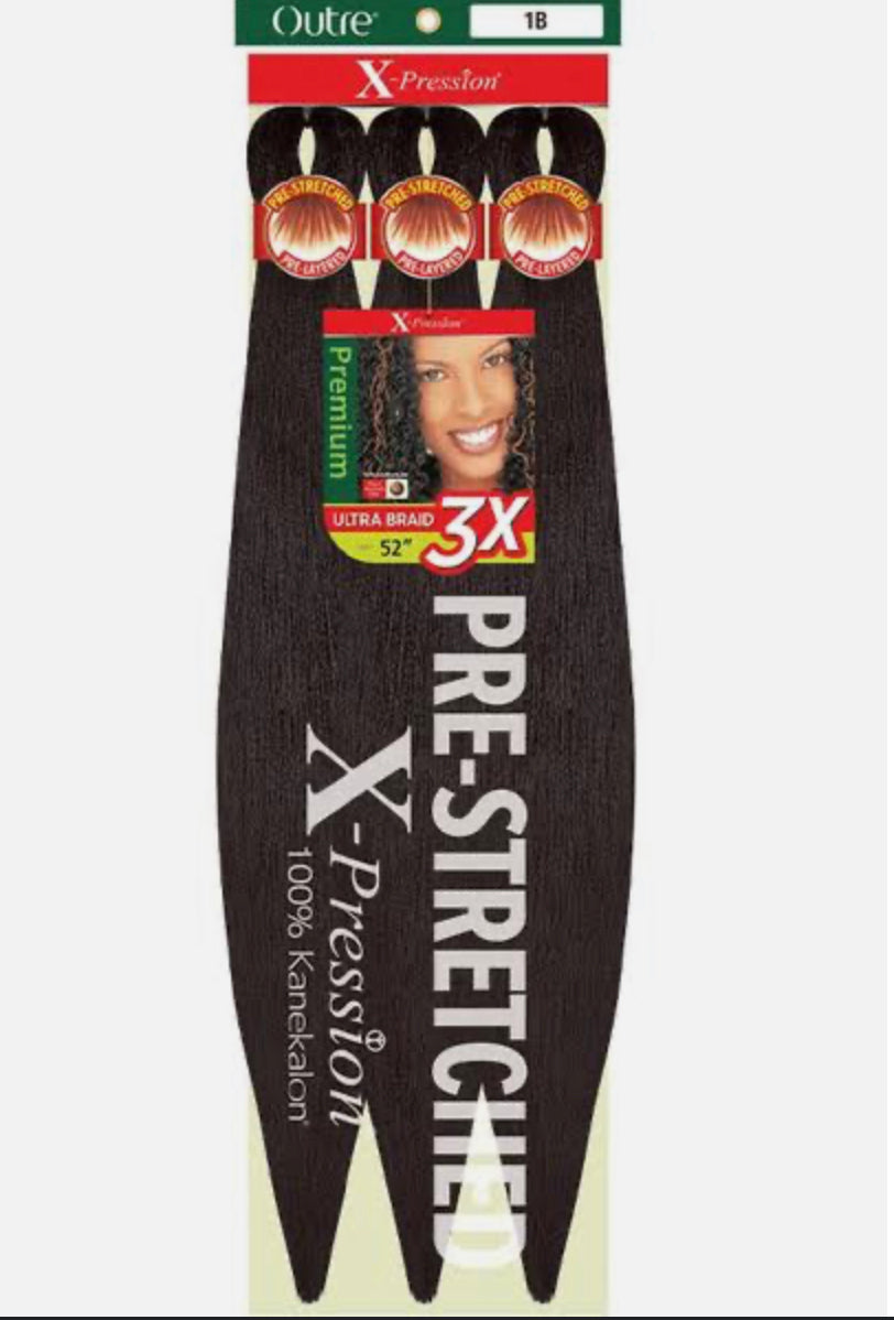 52” Xpression braiding hair 1b