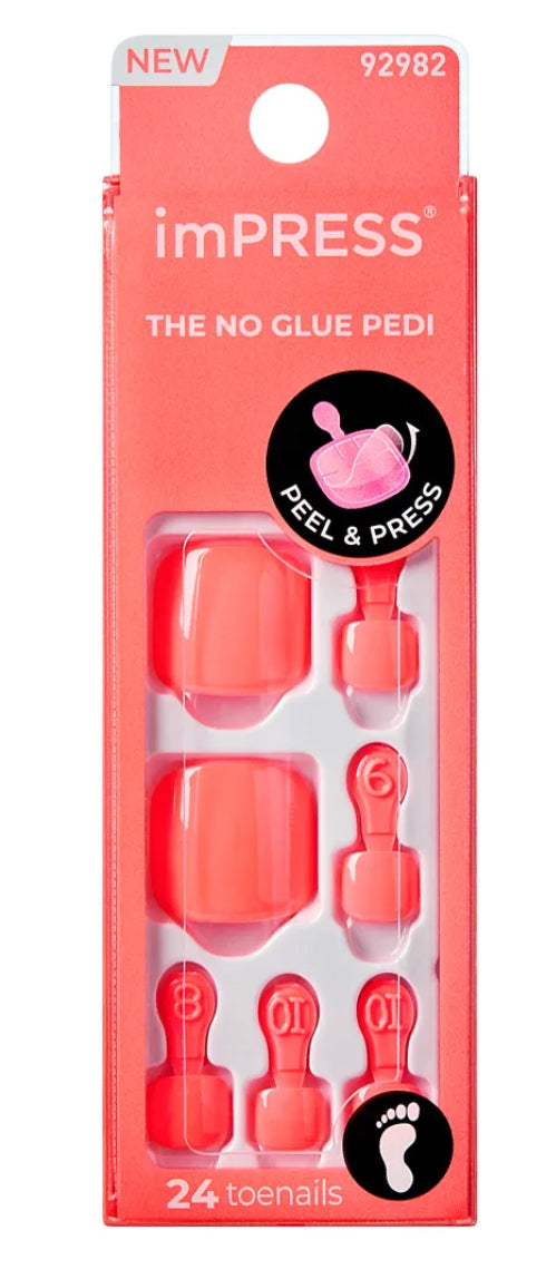 Impress press on toe nails