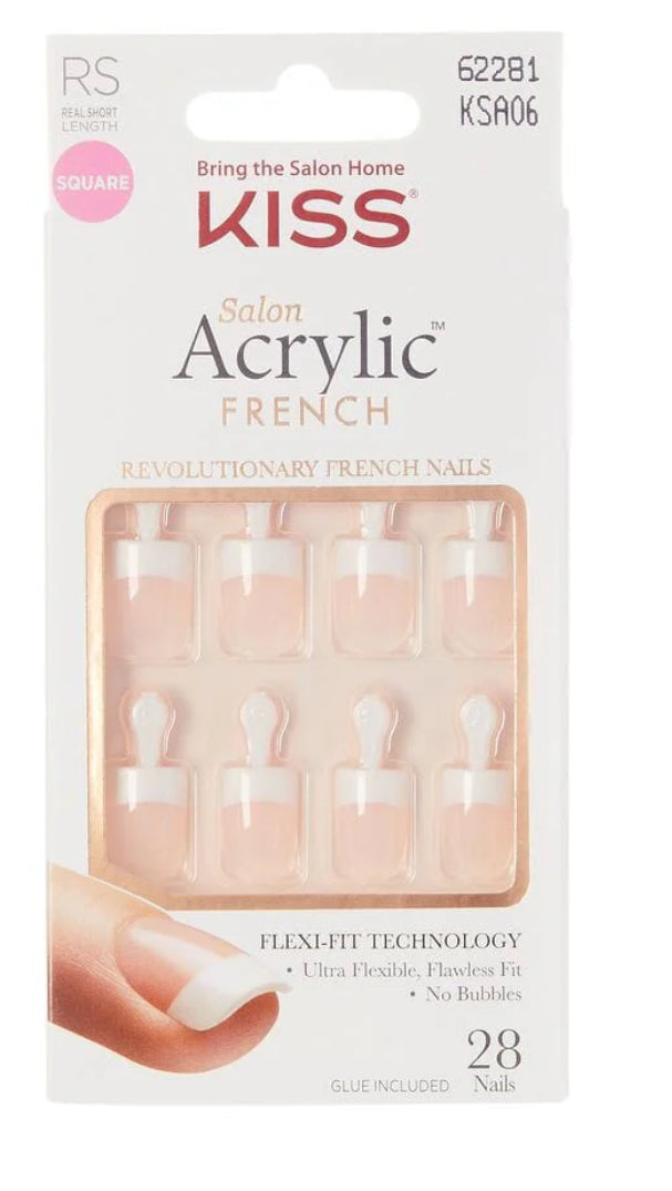 KSA KISS SALON ACRYLIC FRENCH NAILS