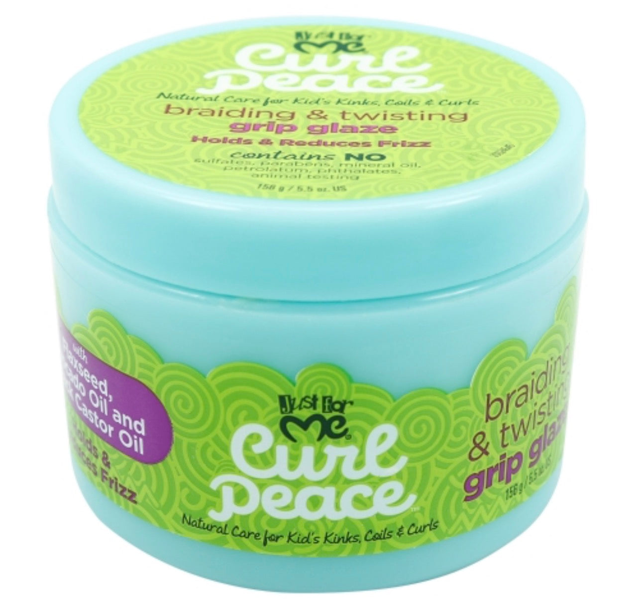 Just for Me Curl Peace Braiding and Twisting Grip Glaze 5.5oz