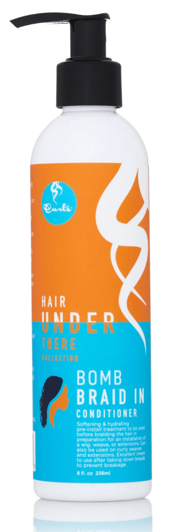 Curls Hair Under There Bomb Braid In Conditioner 8 oz