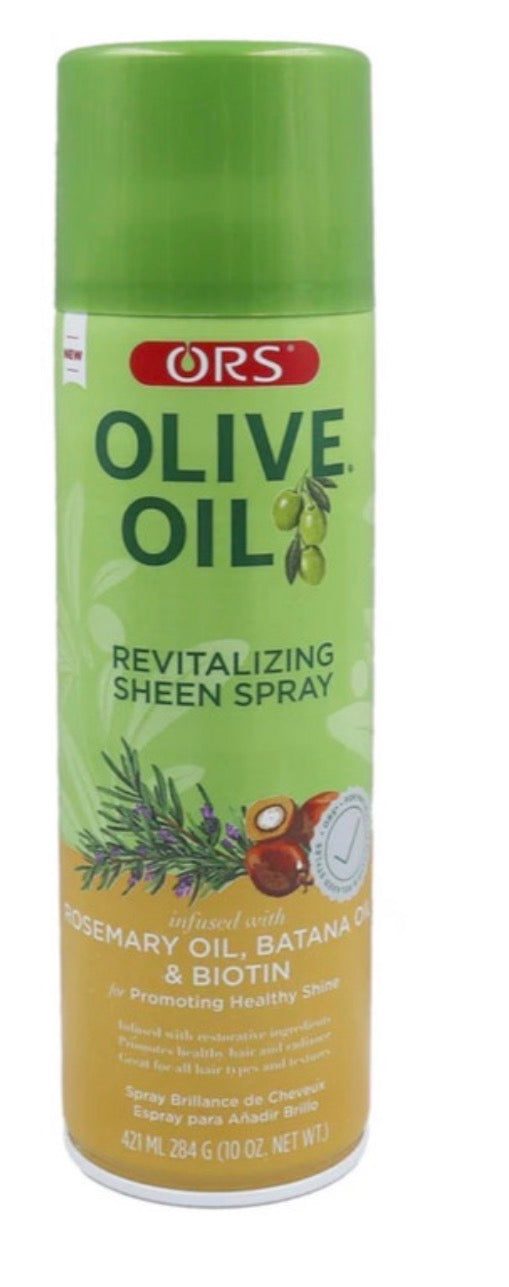 ORS Olive Oil Sheen Spray Infused with Rosemary & Batana Oil (10 oz)