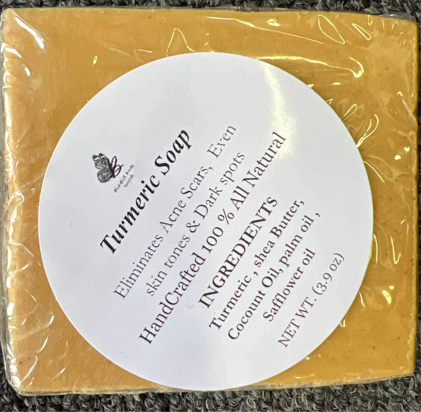 Blu buttaflibeauty turmeric soap