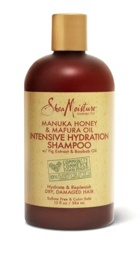 SheaMoisture Intensive Hydration Shampoo Manuka Honey and Mafura Oil, 13.0 fl oz