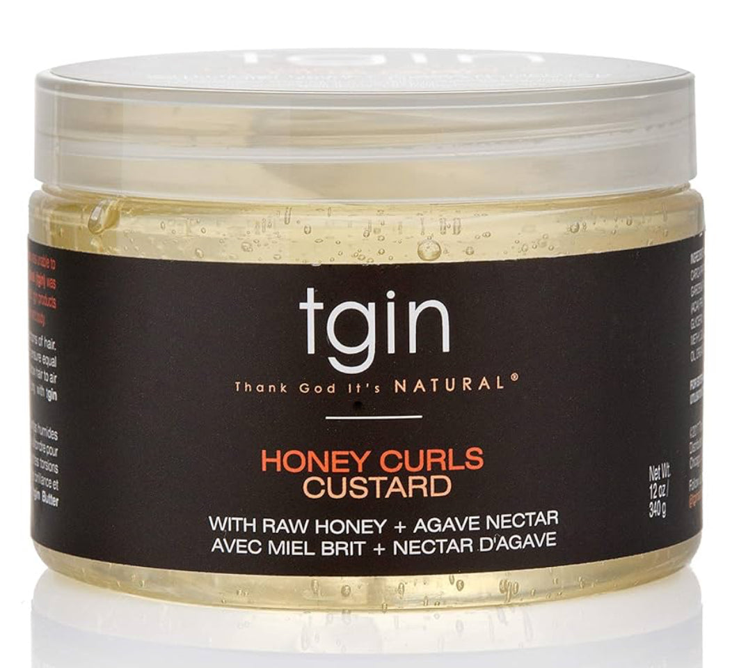 Thank God It's Natural Honey Curls Custard - 12 Oz - For Natural, Dry, Curly, Damaged Hair