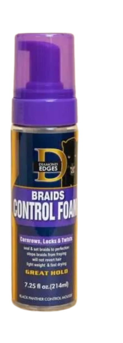 Black panther strong Braid and Conrow Control Foam