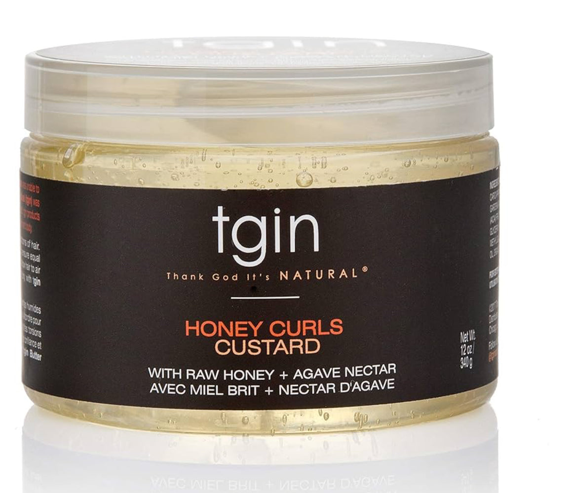 Thank God It's Natural Honey Curls Custard - 12 Oz - For Natural, Dry, Curly, Damaged Hair