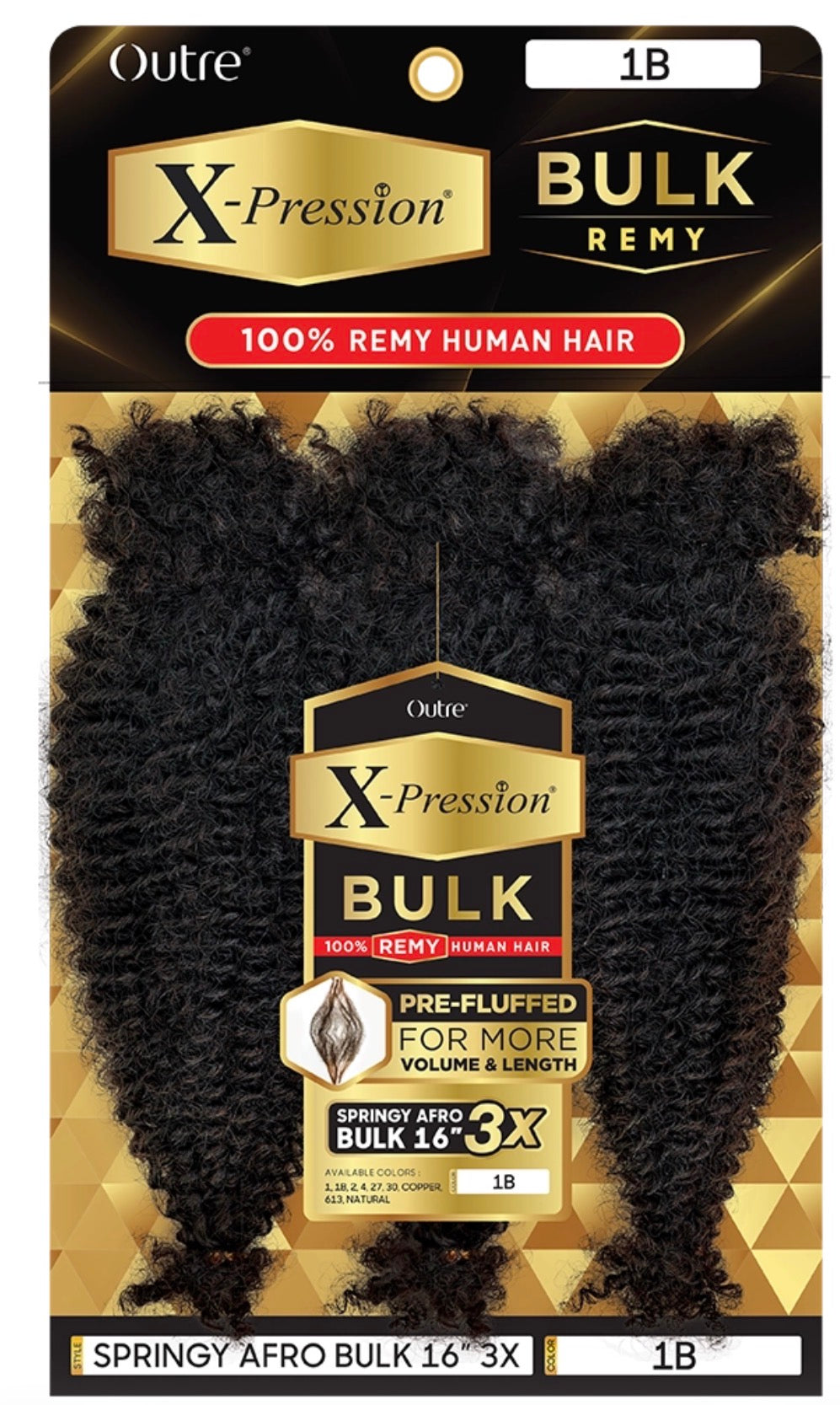 Outre HH Bulk – Springy Afro Bulk 16″ 3X