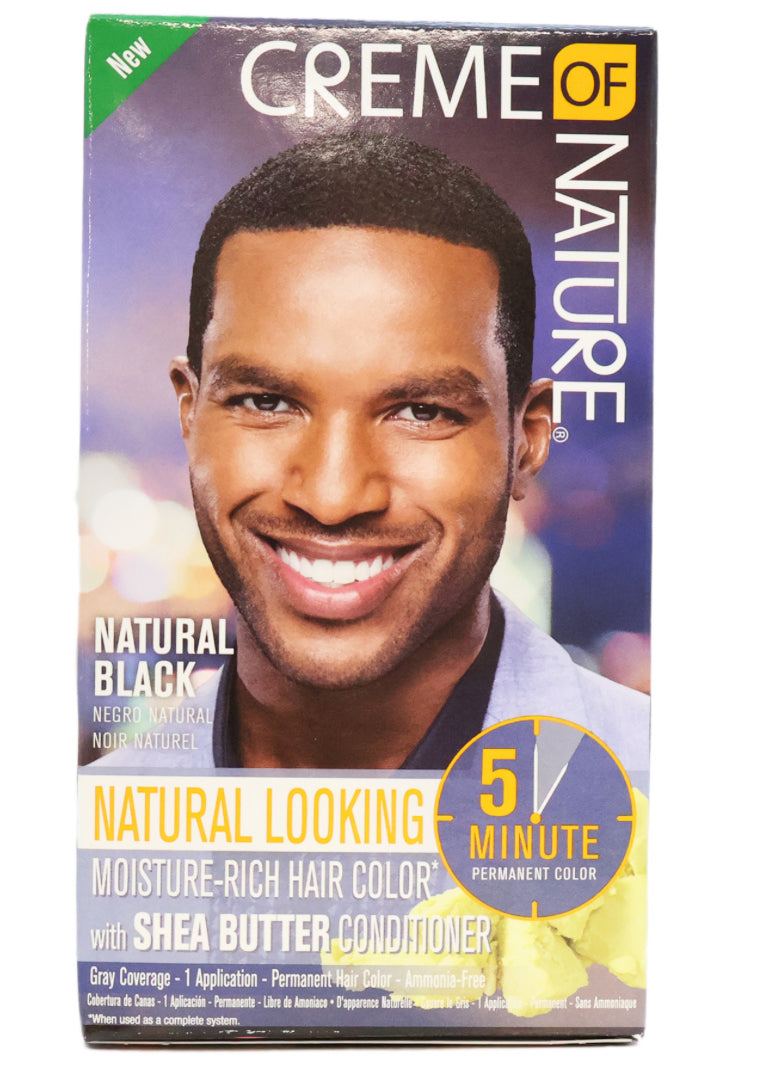 Creme Of Nature Natural Looking Hair Color, Natural Black