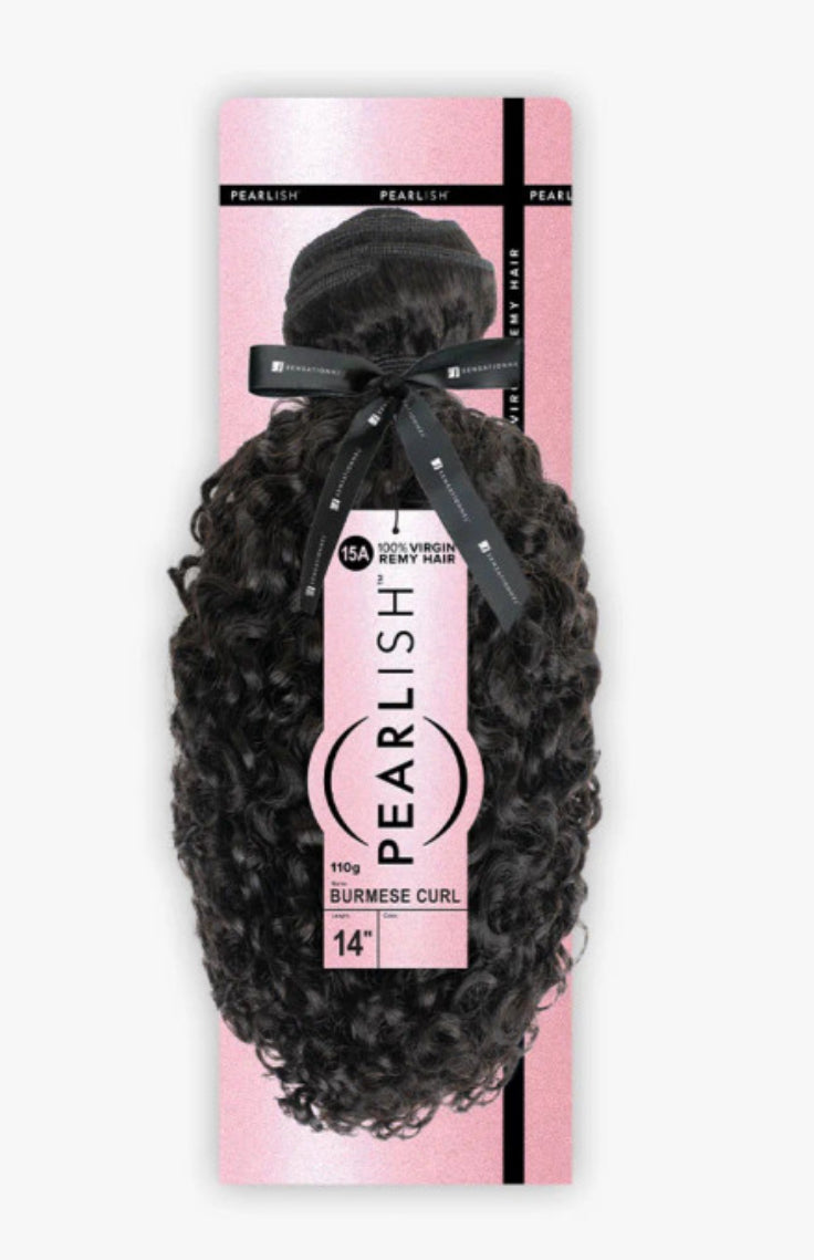 SENSATIONNEL 15A Pearlish 100% Virgin Remi Human Hair Bundle - Burmese Curl 20”
