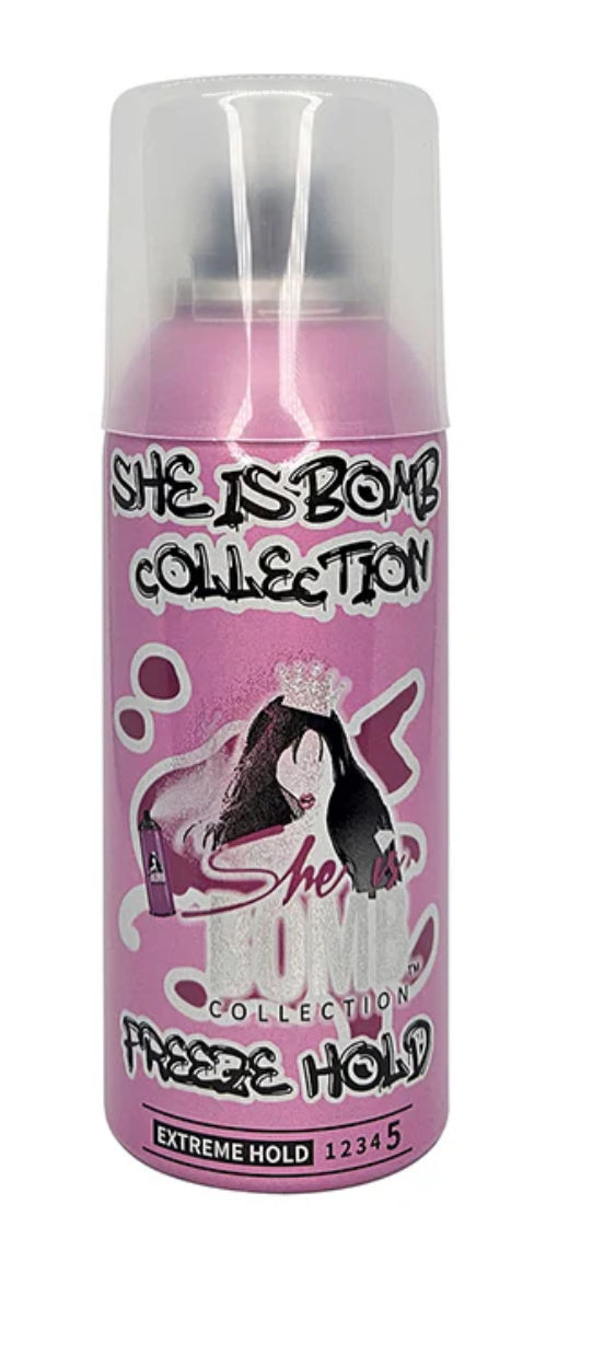 SHE IS BOMB FREEZE HOLD SPRAY 3OZ