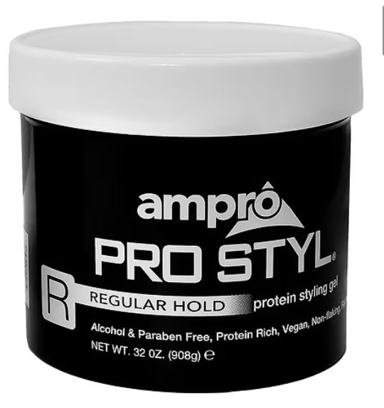 Ampro Regular Hold Styling Gel, 10oz