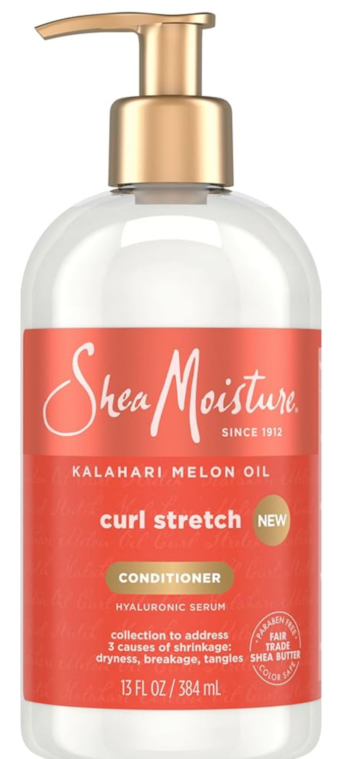 SheaMoisture Curl Stretch Conditioner Kalahari Melon Oil Infused with Hyaluronic Serum, Hydration Hero Deeply Moisturizes and Repairs Damage, for Easy Detangling and Styling 13 Fl Oz